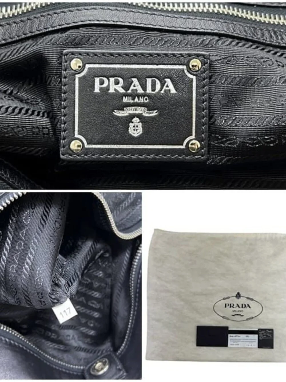 Prada Chain Tote Black Nero Leather - Picture 8 of 10